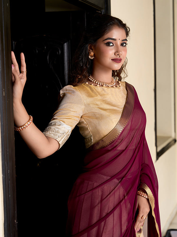 Cream Kanchipuram Zari Weaving Lehenga Choli